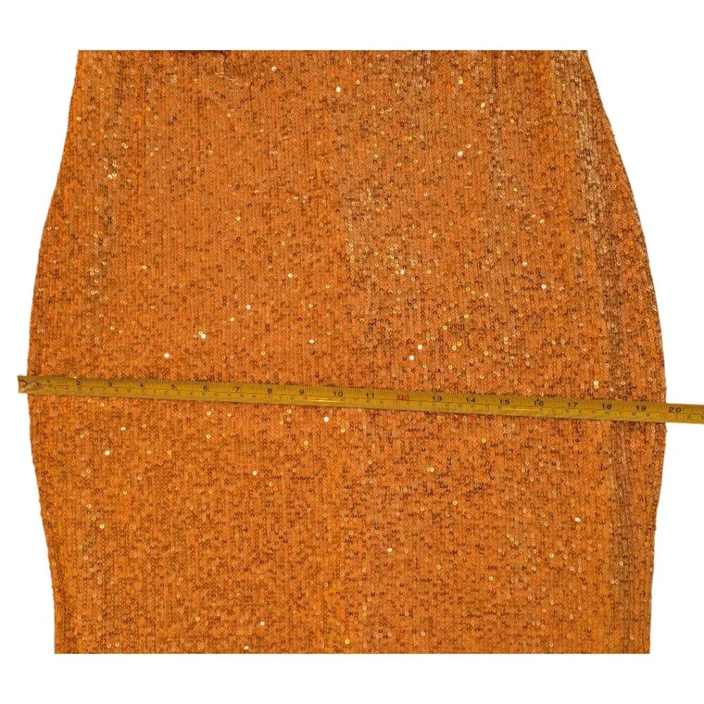 Chicwish | Cape Sleeve Mesh Insert Sequined Gown | Champagne | XXL - Picture 12 of 14